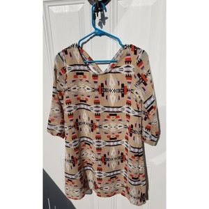 Aztec Short Dress